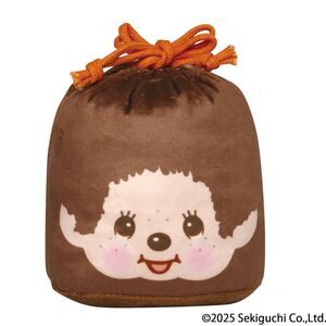 Monchhichi boy drawstring fluffy pouch
